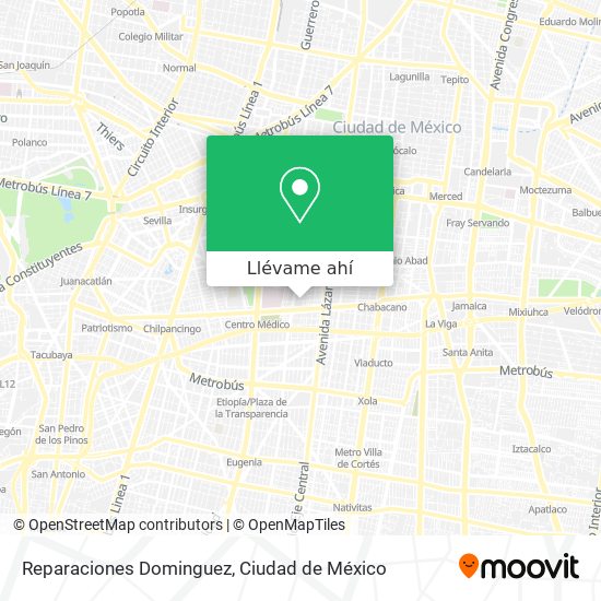 Mapa de Reparaciones Dominguez