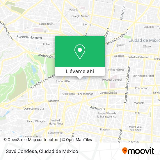 Mapa de Savú Condesa