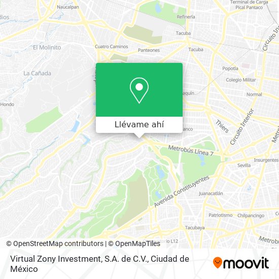 Mapa de Virtual Zony Investment, S.A. de C.V.