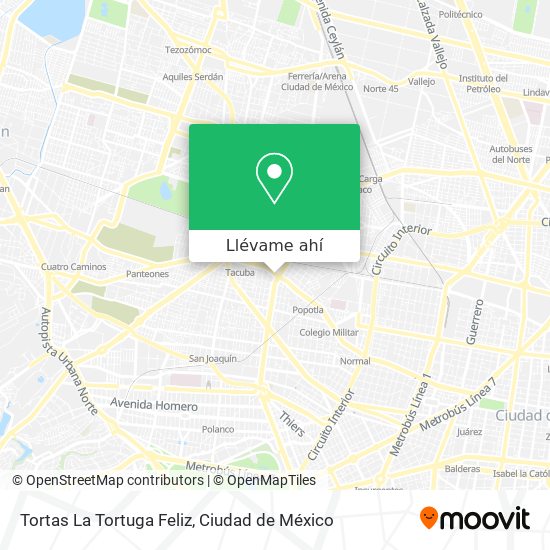 Mapa de Tortas La Tortuga Feliz