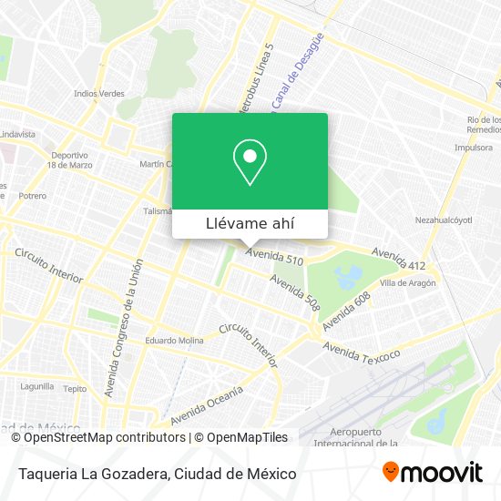 Mapa de Taqueria La Gozadera