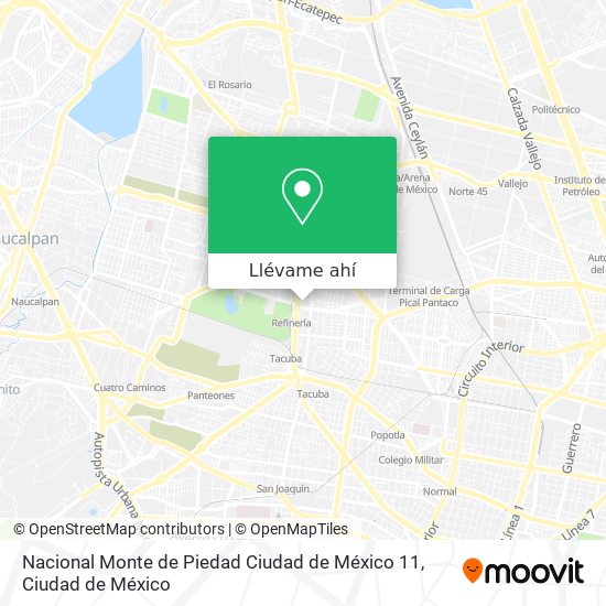 Mapa de Nacional Monte de Piedad Ciudad de México 11