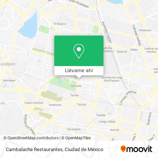 Mapa de Cambalache Restaurantes