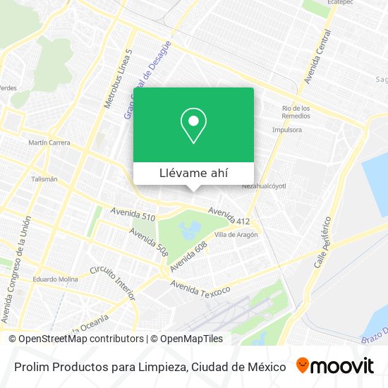 Mapa de Prolim Productos para Limpieza