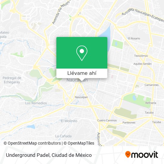 Mapa de Underground Padel