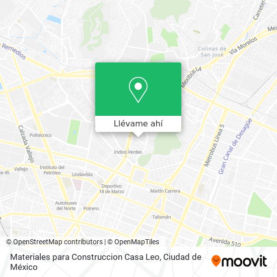 Mapa de Materiales para Construccion Casa Leo