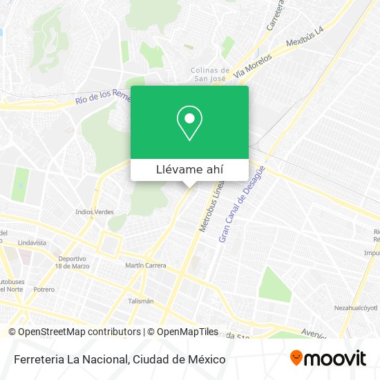Mapa de Ferreteria La Nacional