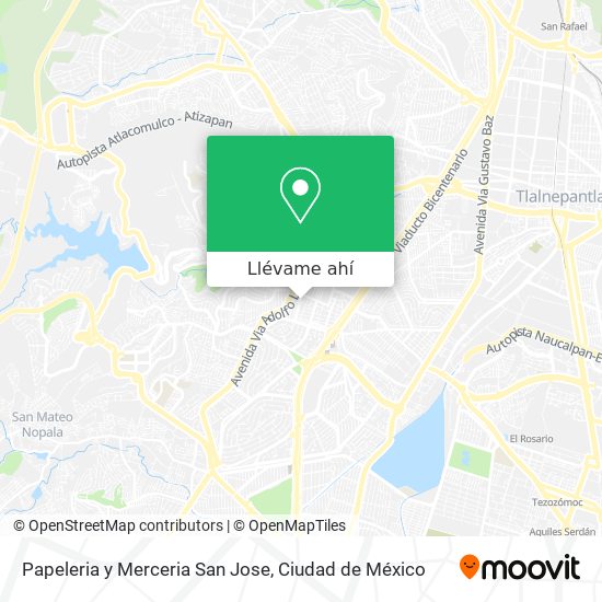 Mapa de Papeleria y Merceria San Jose