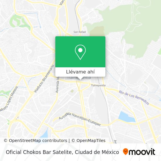 Mapa de Oficial Chokos Bar Satelite
