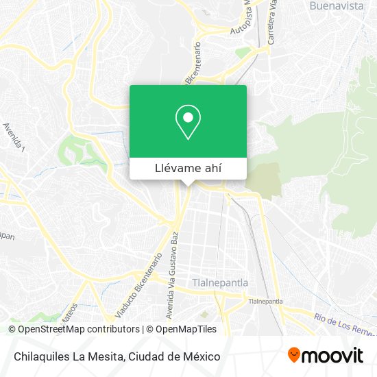 Mapa de Chilaquiles La Mesita