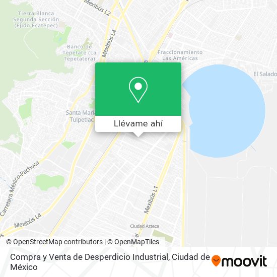 Mapa de Compra y Venta de Desperdicio Industrial