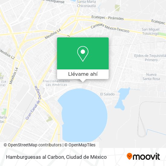 Mapa de Hamburguesas al Carbon