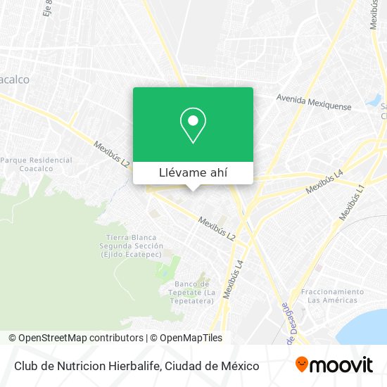 Mapa de Club de Nutricion Hierbalife