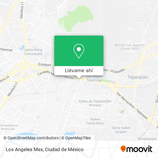 Mapa de Los Angeles Mex