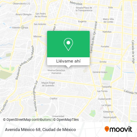 Mapa de Avenida México 68