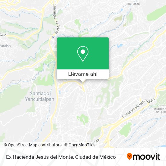 Mapa de Ex Hacienda Jesús del Monte