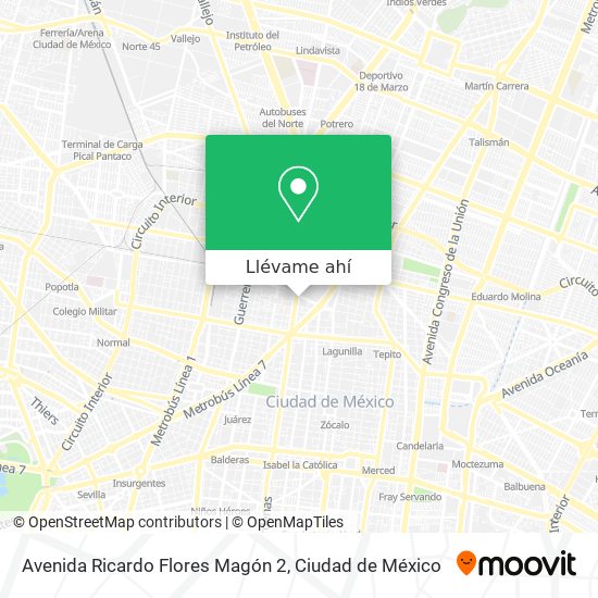 Mapa de Avenida Ricardo Flores Magón 2