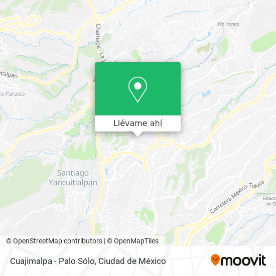 Mapa de Cuajimalpa - Palo Sólo