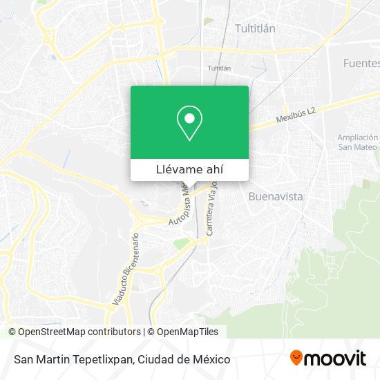Mapa de San Martin Tepetlixpan
