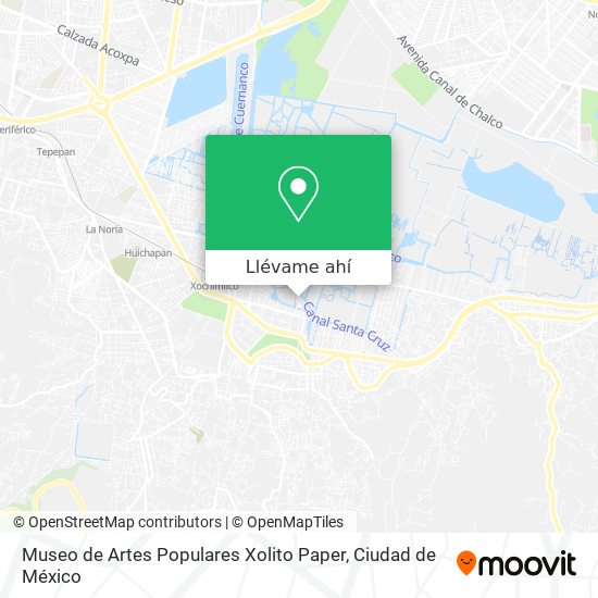 Mapa de Museo de Artes Populares Xolito Paper