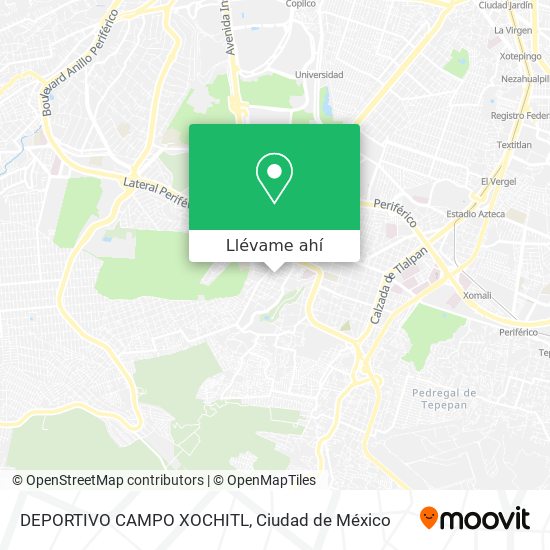 Mapa de DEPORTIVO CAMPO XOCHITL