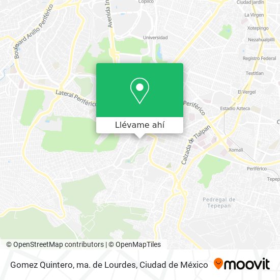 Mapa de Gomez Quintero, ma. de Lourdes