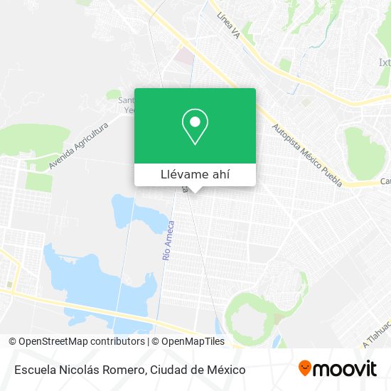 Mapa de Escuela Nicolás Romero