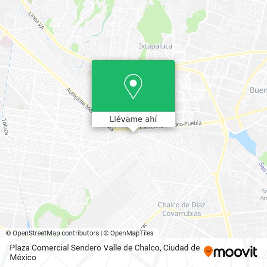 Mapa de Plaza Comercial Sendero Valle de Chalco