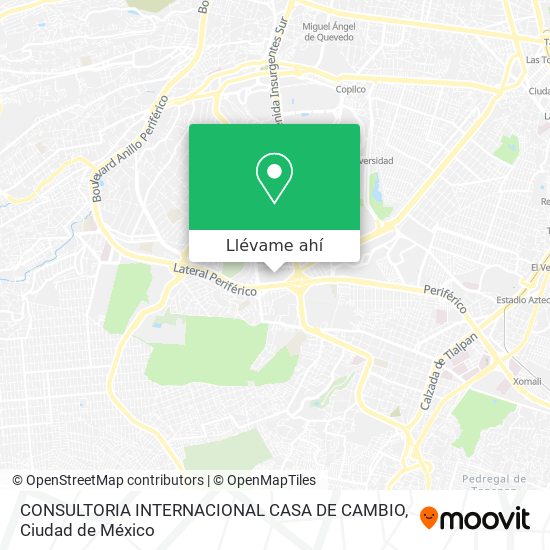 Mapa de CONSULTORIA INTERNACIONAL CASA DE CAMBIO