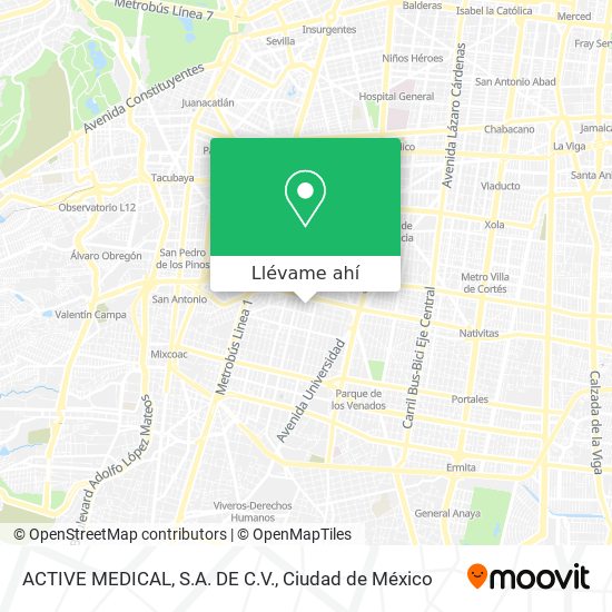 Mapa de ACTIVE MEDICAL, S.A. DE C.V.
