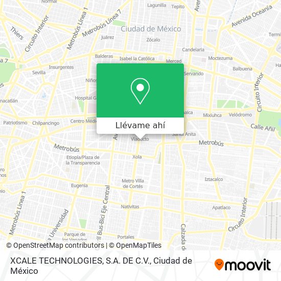 Mapa de XCALE TECHNOLOGIES, S.A. DE C.V.