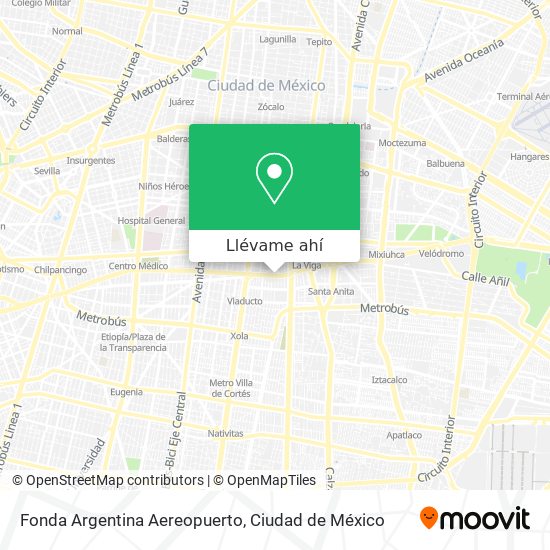 Mapa de Fonda Argentina Aereopuerto