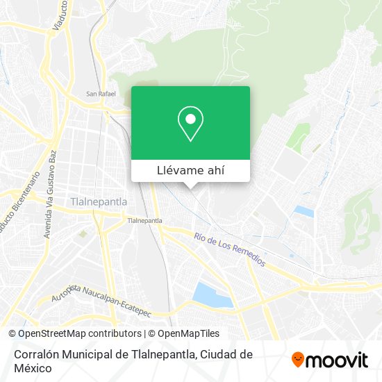 Mapa de Corralón Municipal de Tlalnepantla