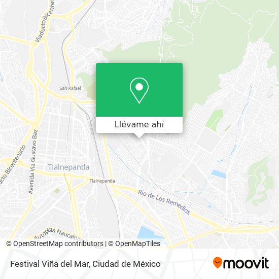 Mapa de Festival Viña del Mar