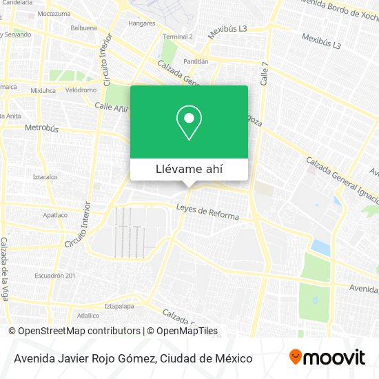 Mapa de Avenida Javier Rojo Gómez