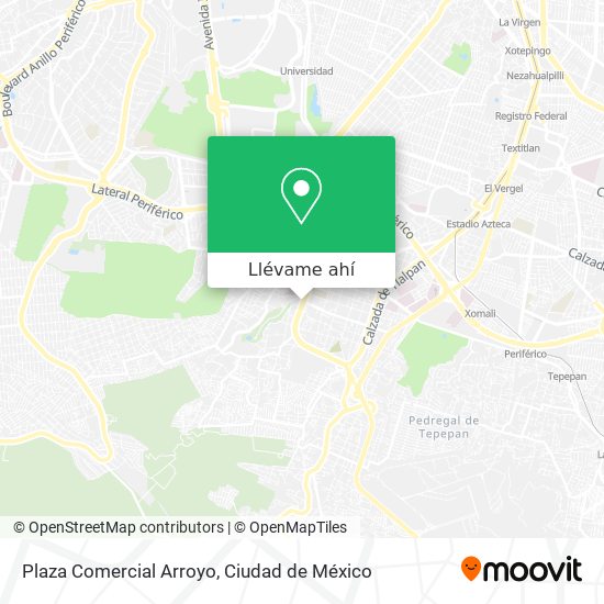 Mapa de Plaza Comercial Arroyo