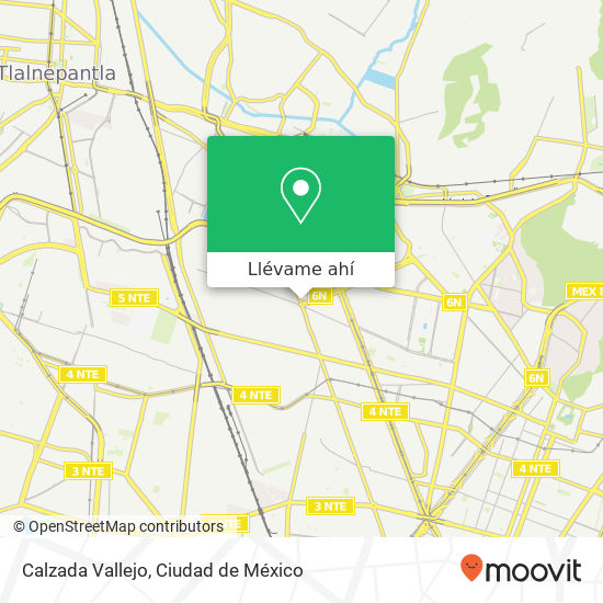 Mapa de Calzada Vallejo