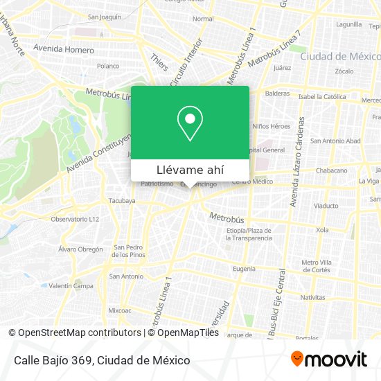 Mapa de Calle Bajío 369