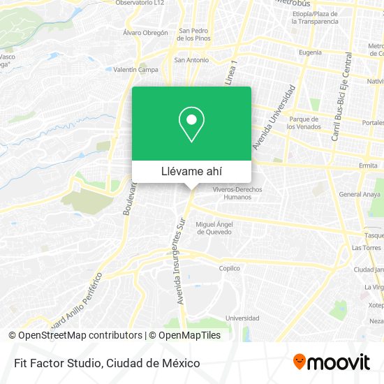 Mapa de Fit Factor Studio