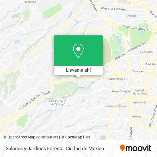 Mapa de Salones y Jardines Foresta