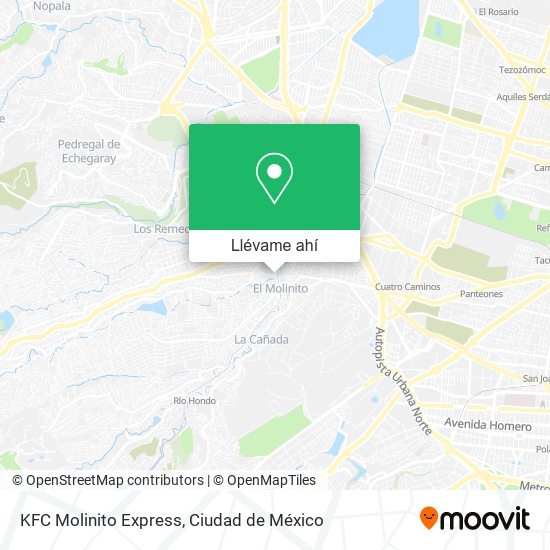 Mapa de KFC Molinito Express