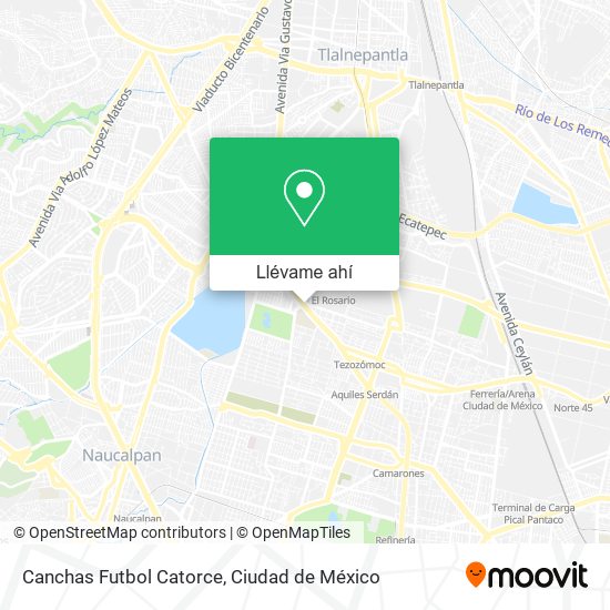 Mapa de Canchas Futbol Catorce