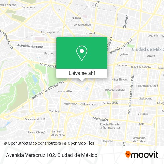 Mapa de Avenida Veracruz 102
