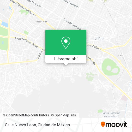 Mapa de Calle Nuevo Leon