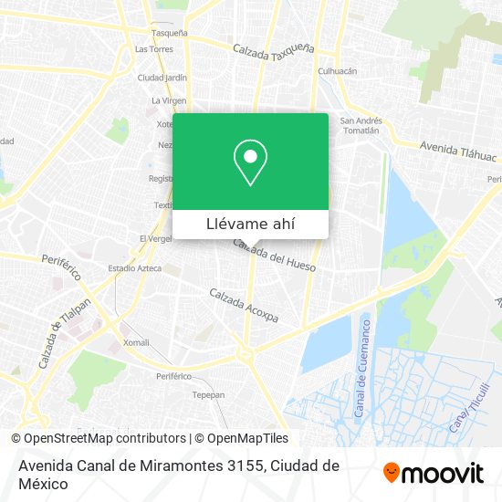 Mapa de Avenida Canal de Miramontes 3155