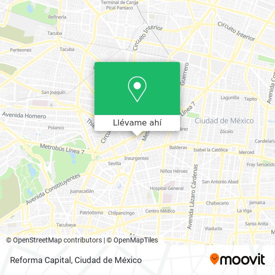 Mapa de Reforma Capital