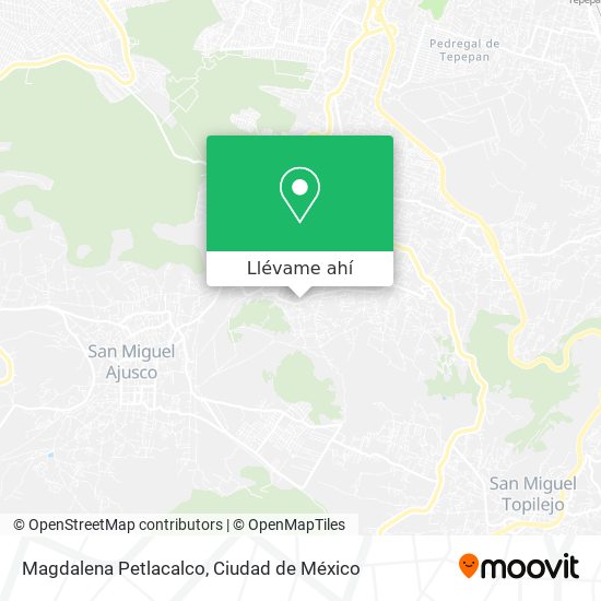 Mapa de Magdalena Petlacalco