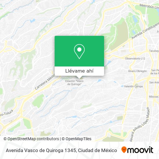 Mapa de Avenida Vasco de Quiroga 1345