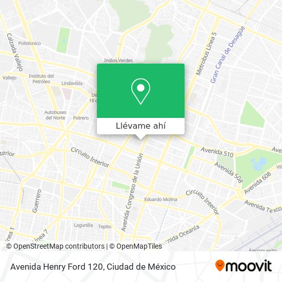 Mapa de Avenida Henry Ford 120