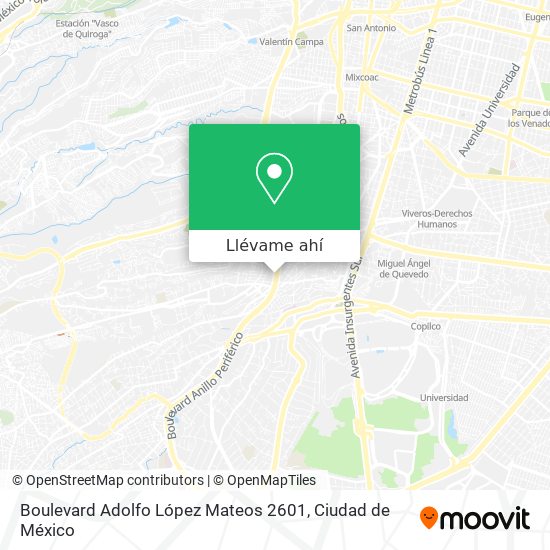 Mapa de Boulevard Adolfo López Mateos 2601